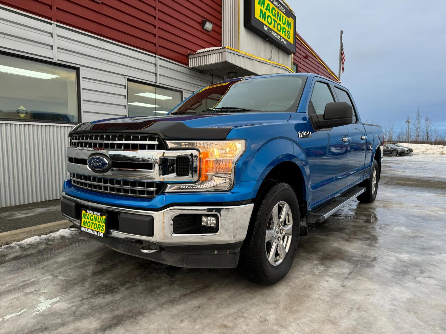 2019 Blue /Gray Ford F-150 XLT (1FTFW1E53KF) with an 5.0 XLT engine, 10-Speed Automatic transmission, located at 1960 Industrial Drive, Wasilla, 99654, (907) 274-2277, 61.573475, -149.400146 - Photo#0